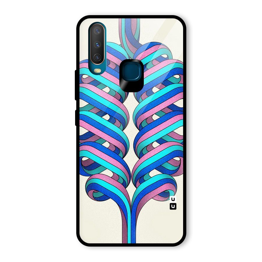 Coil Abstract Pattern Glass Back Case for Vivo U10