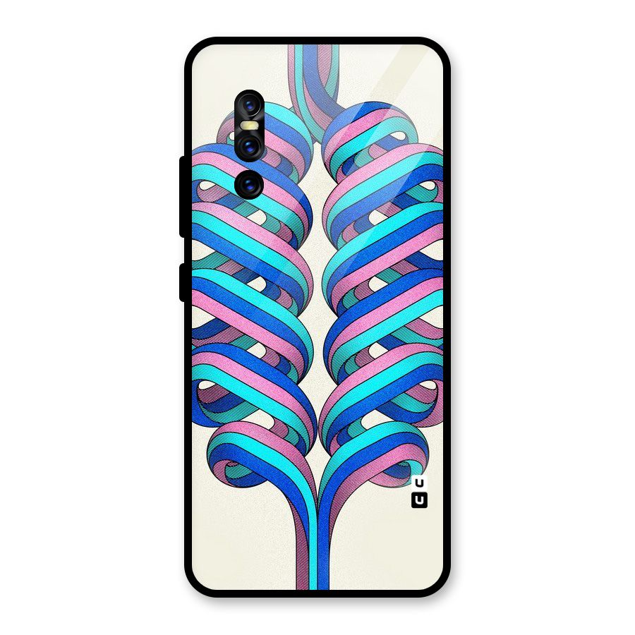 Coil Abstract Pattern Glass Back Case for Vivo V15 Pro