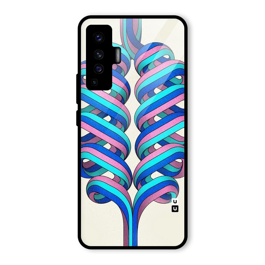 Coil Abstract Pattern Glass Back Case for Vivo X50