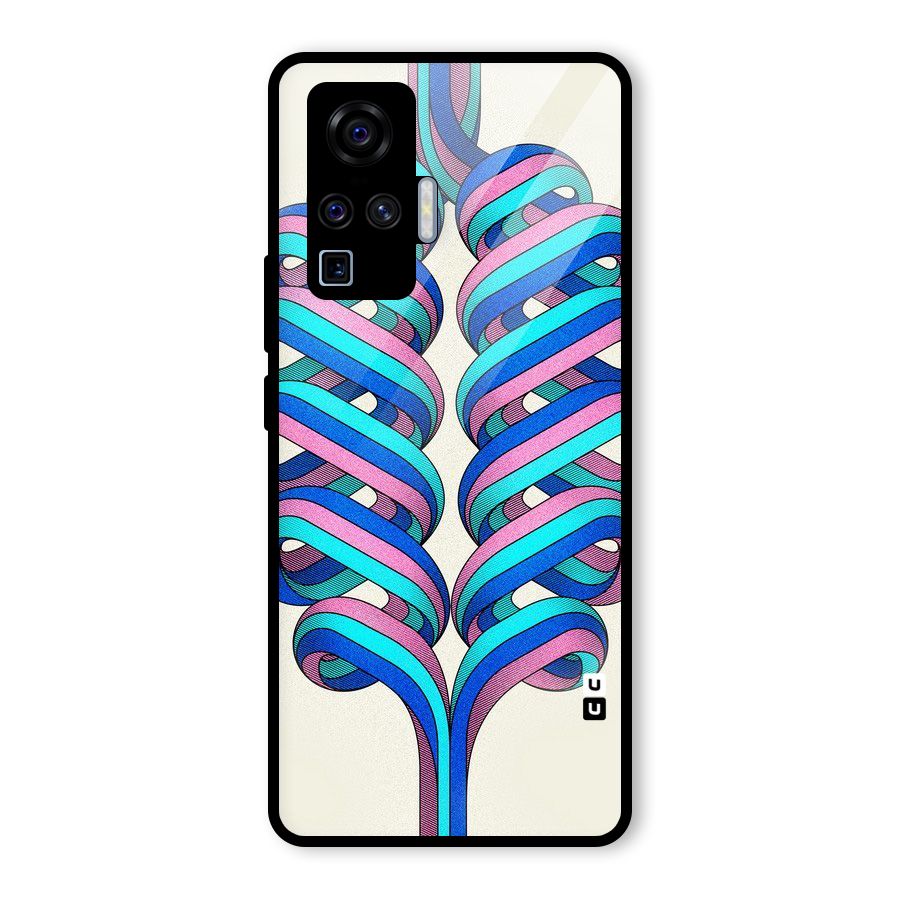 Coil Abstract Pattern Glass Back Case for Vivo X50 Pro