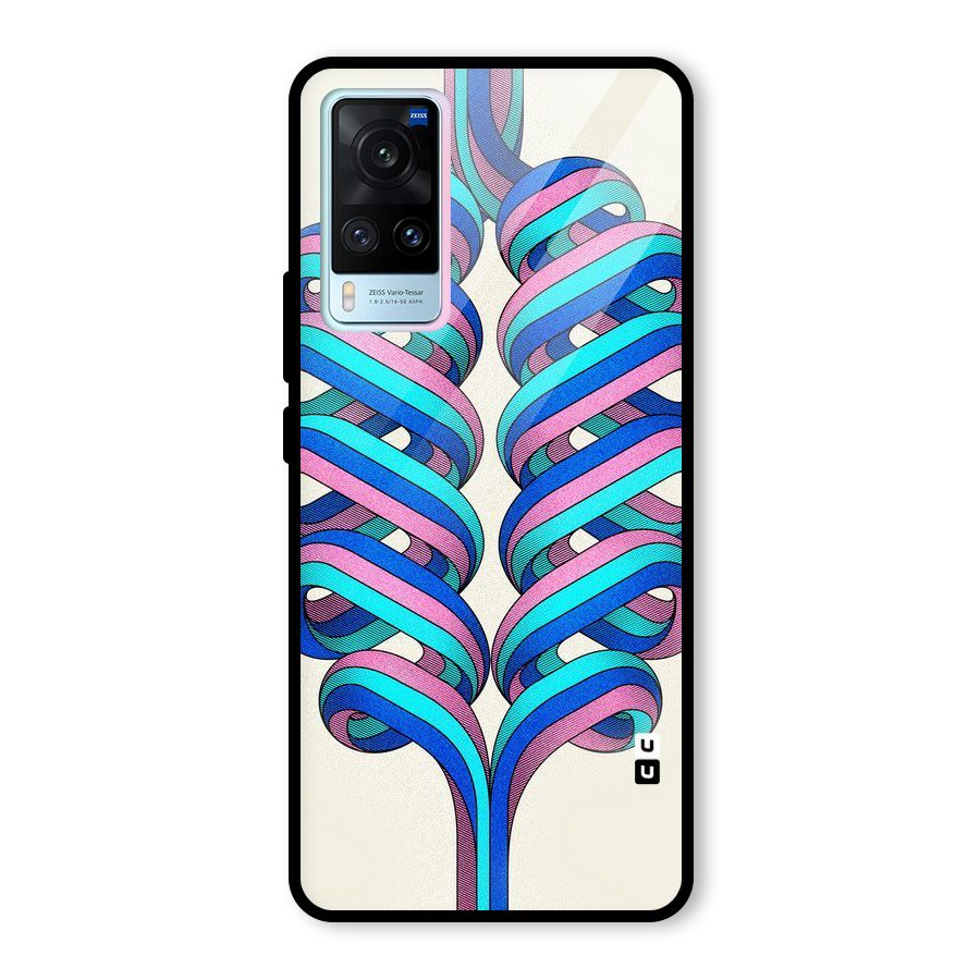 Coil Abstract Pattern Glass Back Case for Vivo X60