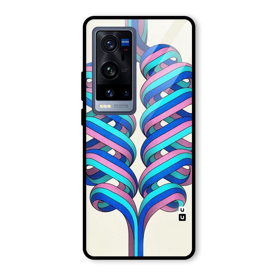 Coil Abstract Pattern Glass Back Case for Vivo X60 Pro Plus