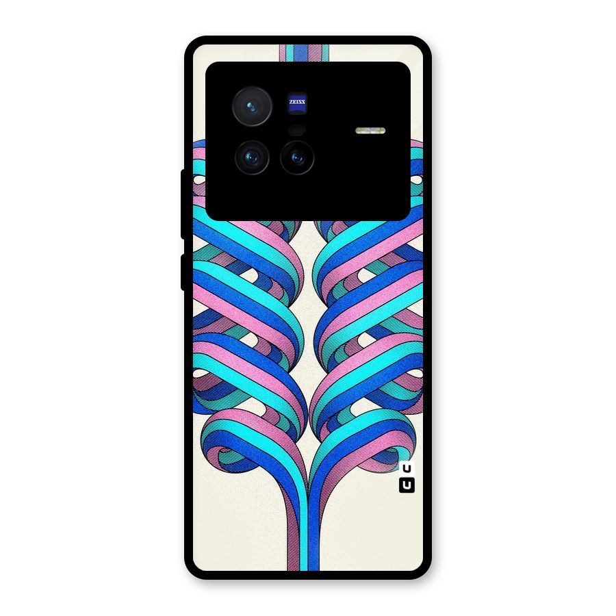 Coil Abstract Pattern Glass Back Case for Vivo X80