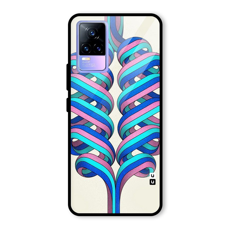 Coil Abstract Pattern Glass Back Case for Vivo Y73
