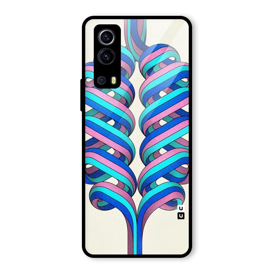 Coil Abstract Pattern Glass Back Case for Vivo iQOO Z3