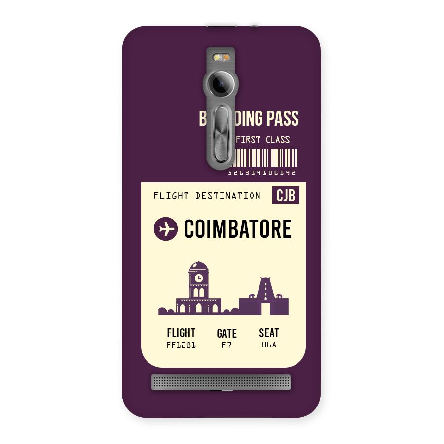Coimbatore Boarding Pass Back Case for Asus Zenfone 2
