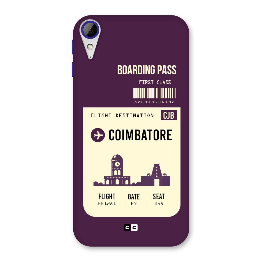 Coimbatore Boarding Pass Back Case for Desire 830