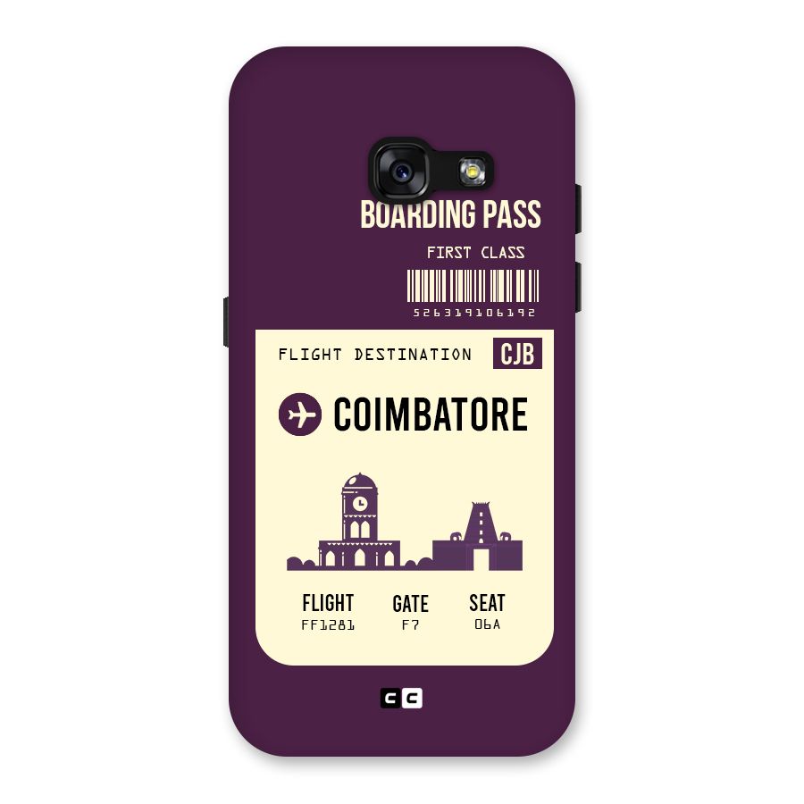 Coimbatore Boarding Pass Back Case for Galaxy A3 (2017)