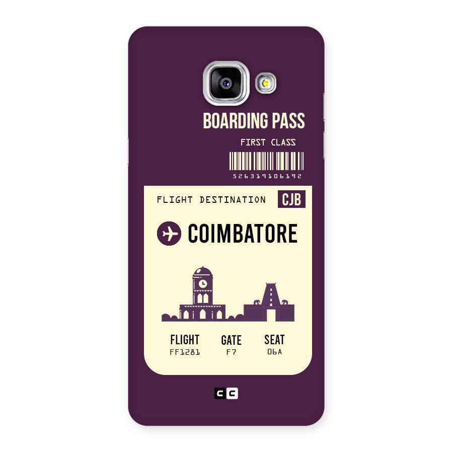 Coimbatore Boarding Pass Back Case for Galaxy A5 2016
