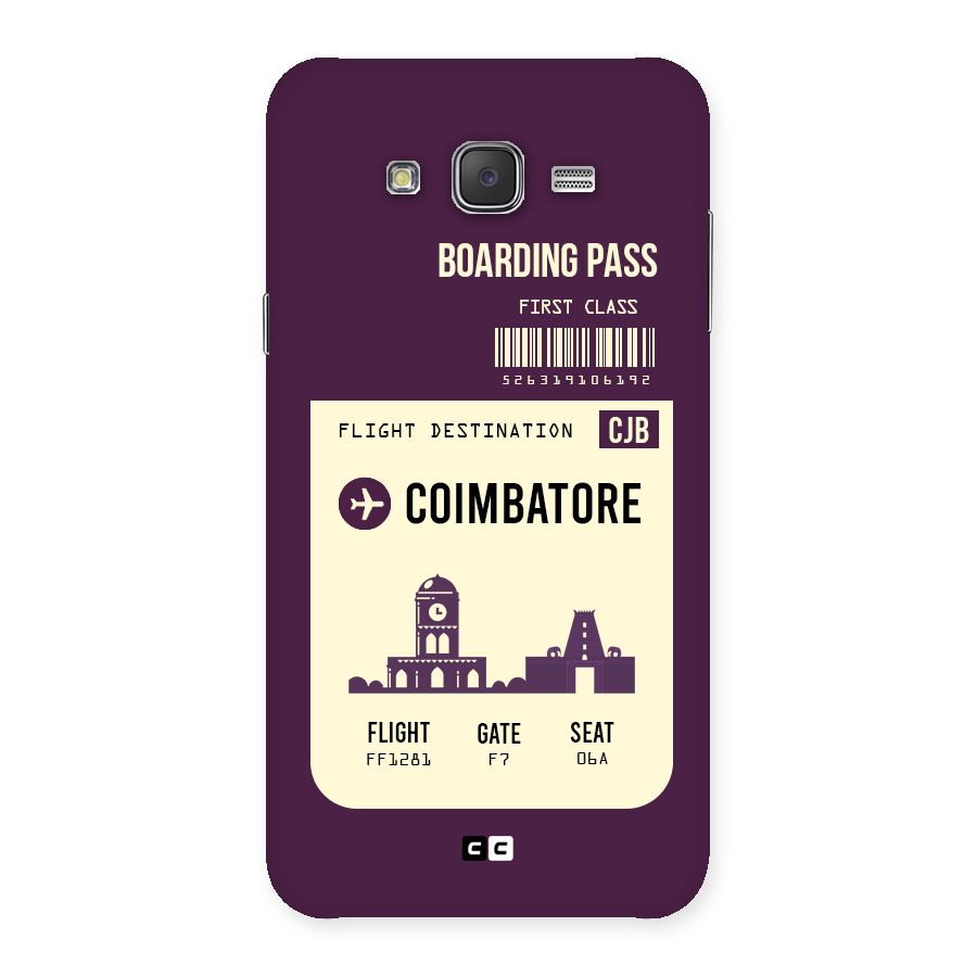 Coimbatore Boarding Pass Back Case for Galaxy J7