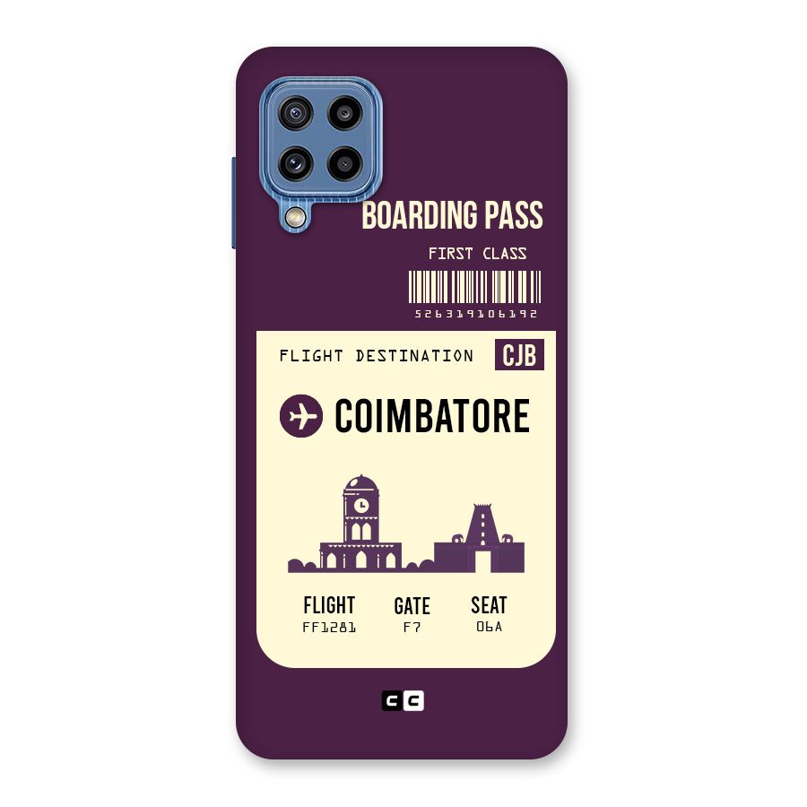 Coimbatore Boarding Pass Back Case for Galaxy M32