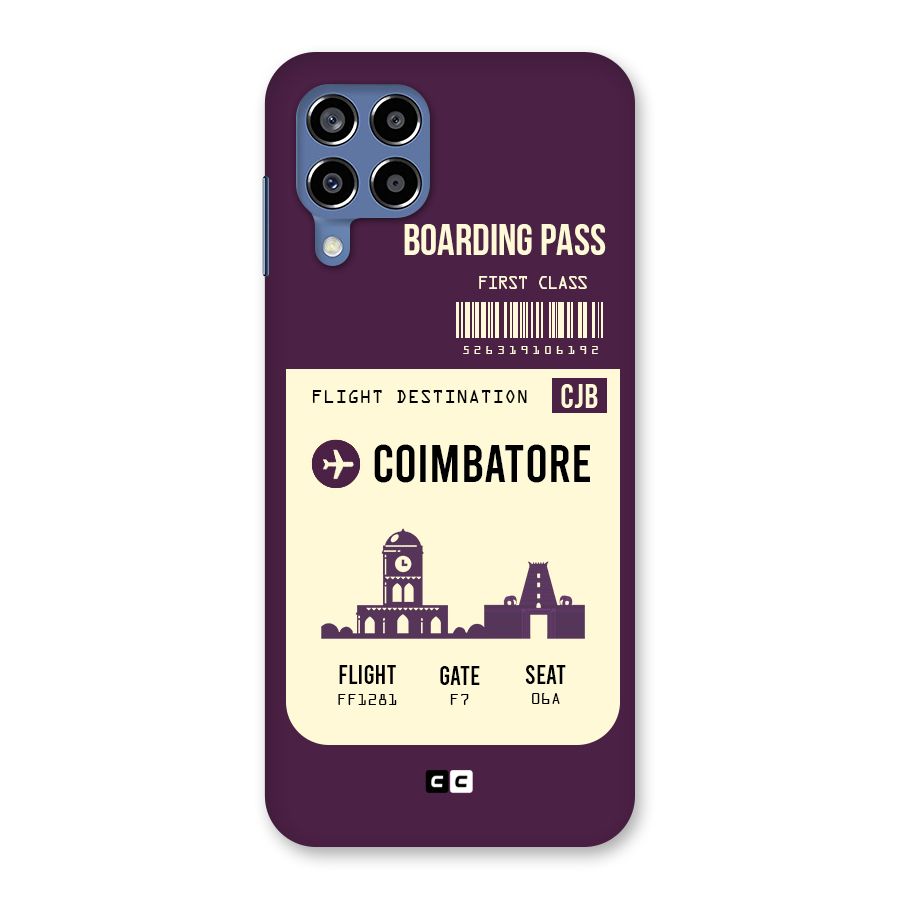 Coimbatore Boarding Pass Back Case for Galaxy M53 5G