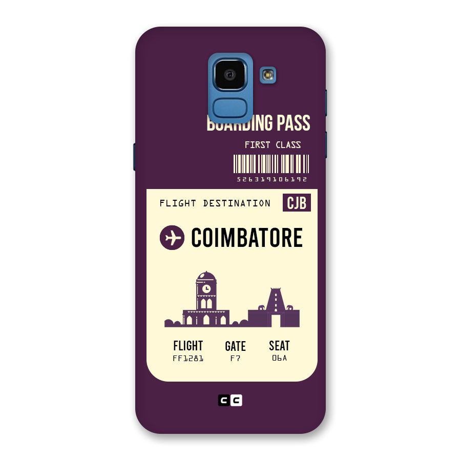 Coimbatore Boarding Pass Back Case for Galaxy On6