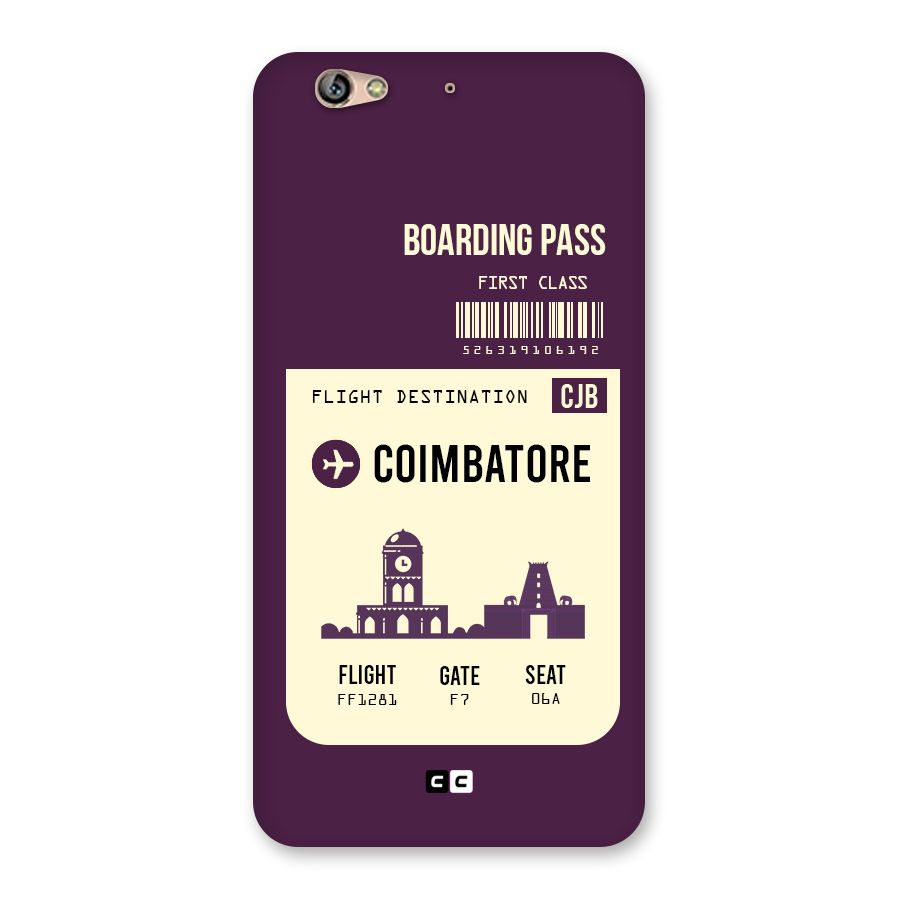 Coimbatore Boarding Pass Back Case for Gionee S6