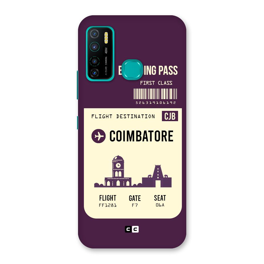 Coimbatore Boarding Pass Back Case for Infinix Hot 9 Pro