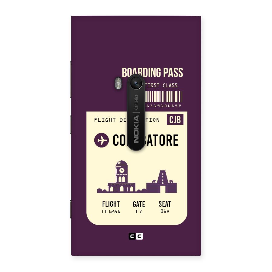 Coimbatore Boarding Pass Back Case for Lumia 920