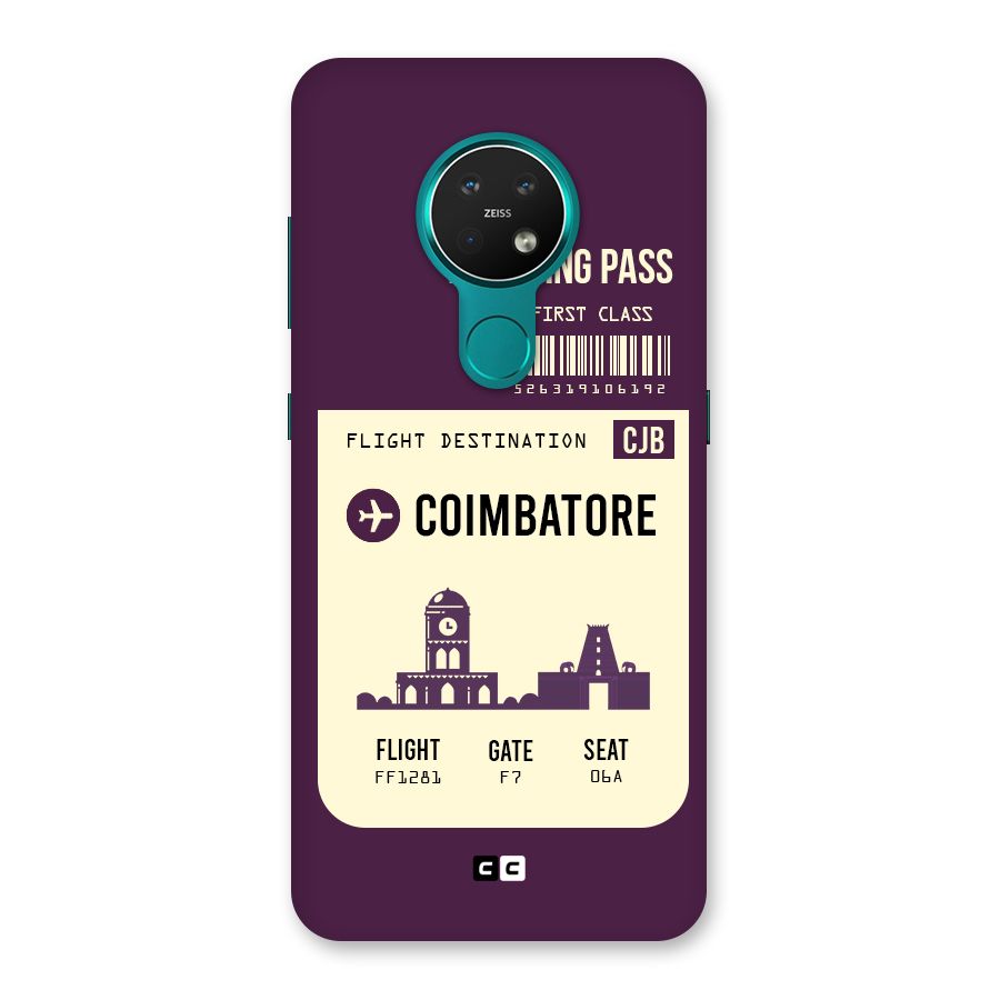 Coimbatore Boarding Pass Back Case for Nokia 7.2