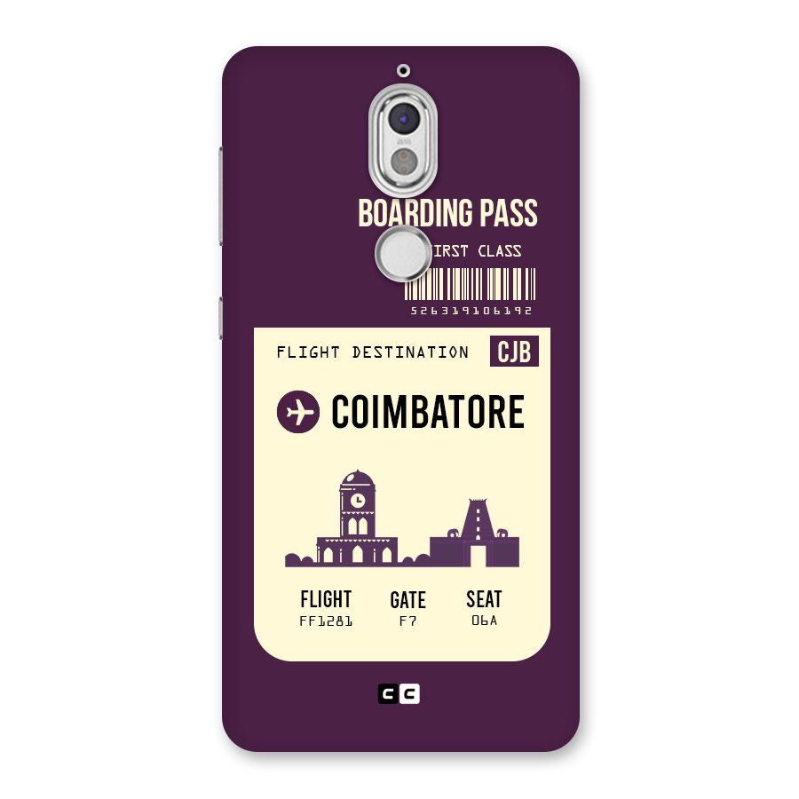 Coimbatore Boarding Pass Back Case for Nokia 7