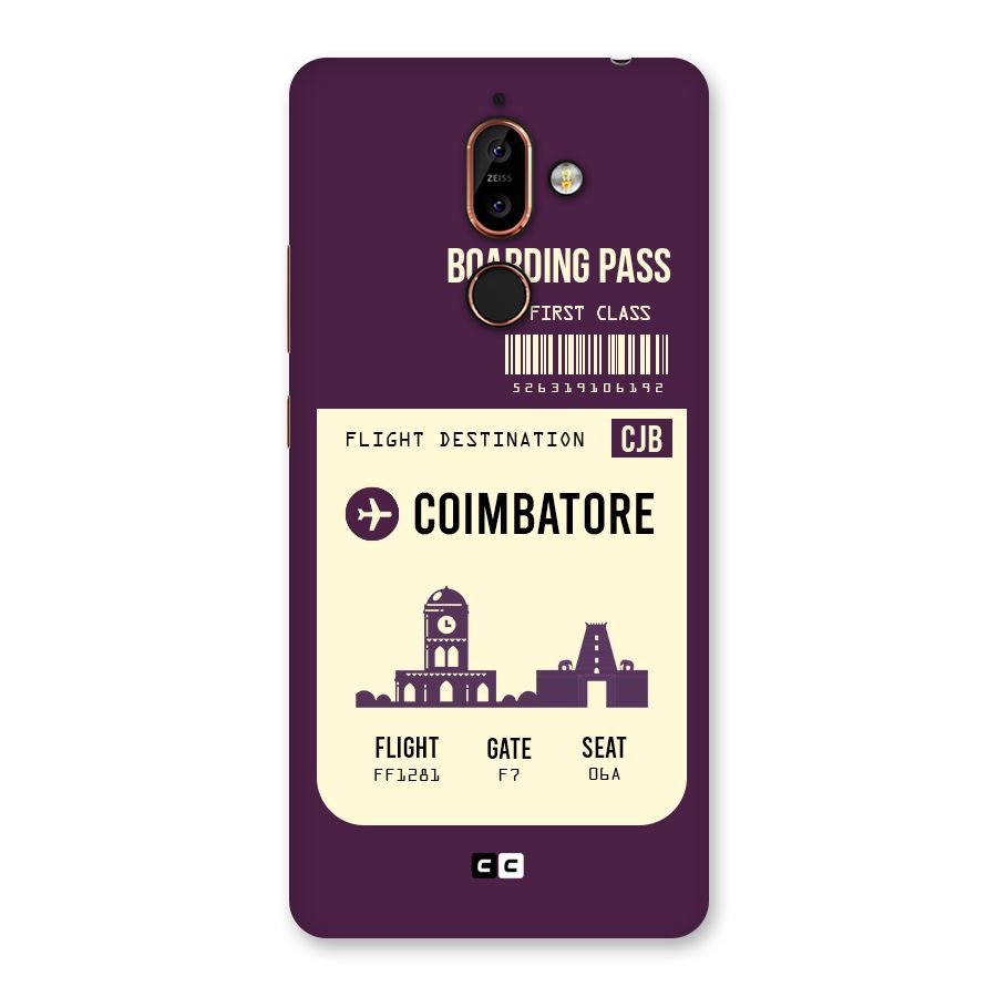 Coimbatore Boarding Pass Back Case for Nokia 7 Plus