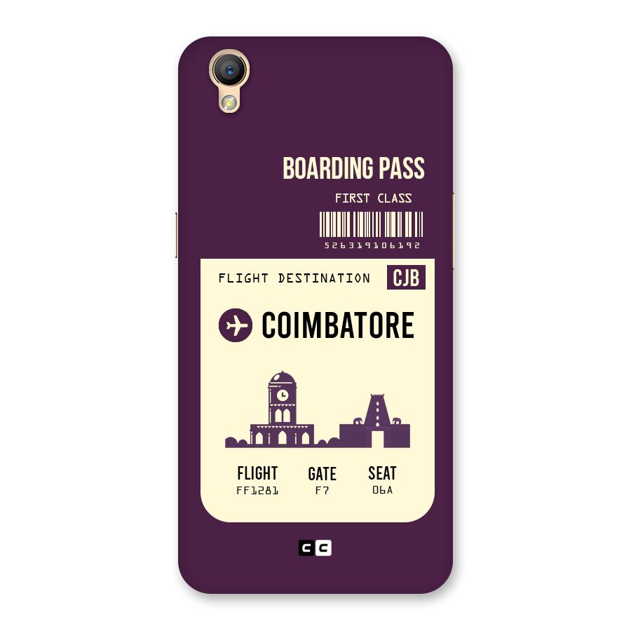 Coimbatore Boarding Pass Back Case for Oppo A37