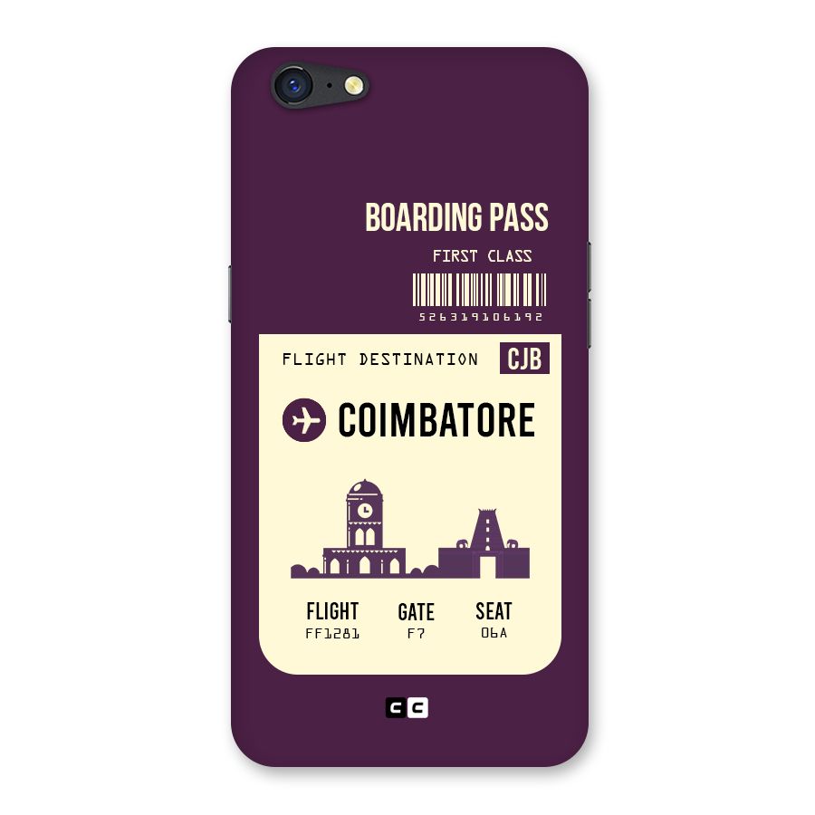 Coimbatore Boarding Pass Back Case for Oppo A71