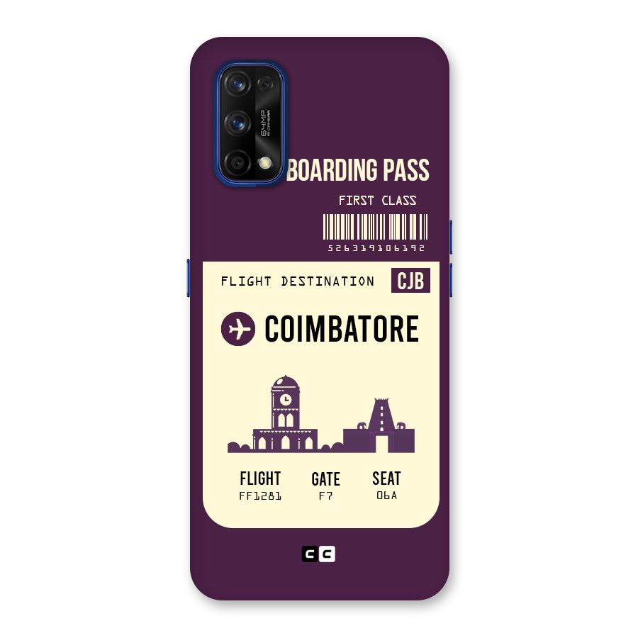 Coimbatore Boarding Pass Back Case for Realme 7 Pro