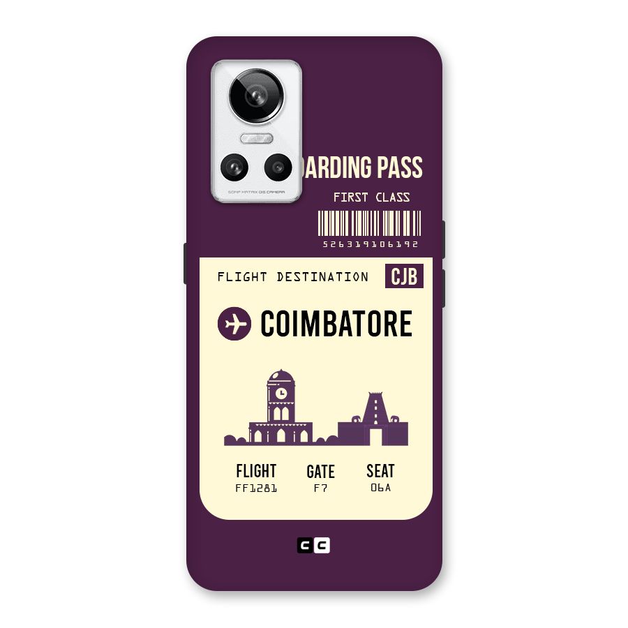 Coimbatore Boarding Pass Back Case for Realme GT Neo 3