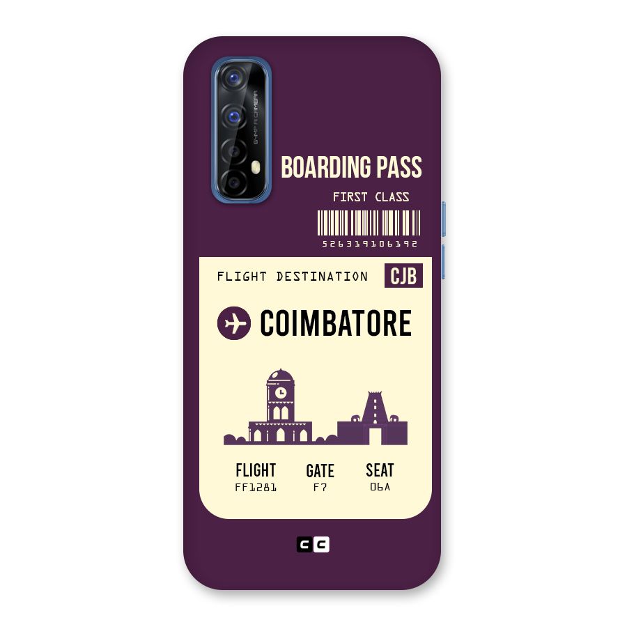 Coimbatore Boarding Pass Back Case for Realme Narzo 20 Pro