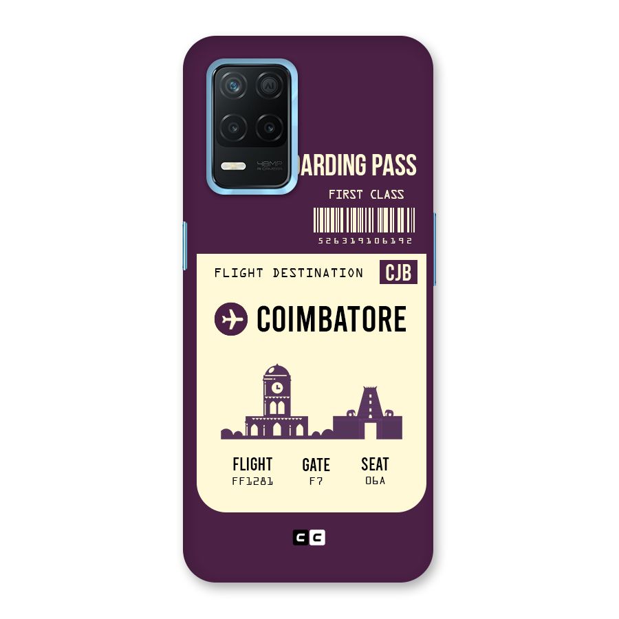 Coimbatore Boarding Pass Back Case for Realme Narzo 30 5G