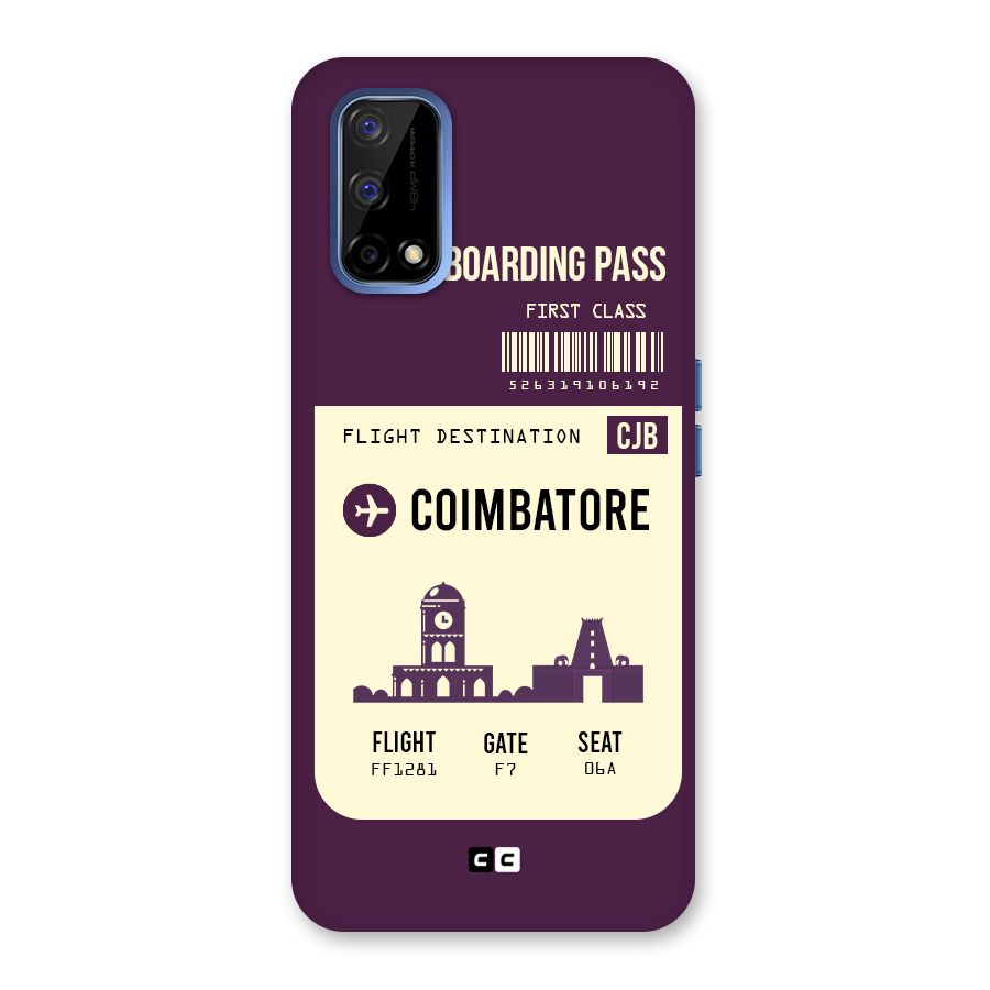 Coimbatore Boarding Pass Back Case for Realme Narzo 30 Pro