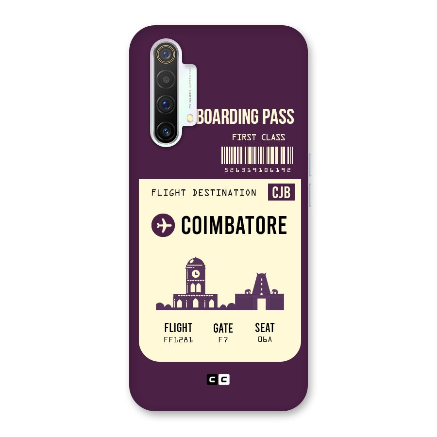 Coimbatore Boarding Pass Back Case for Realme X3 SuperZoom
