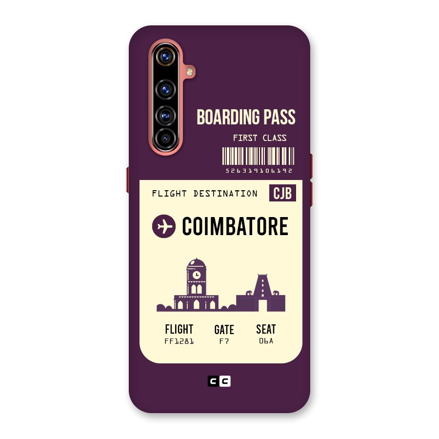 Coimbatore Boarding Pass Back Case for Realme X50 Pro