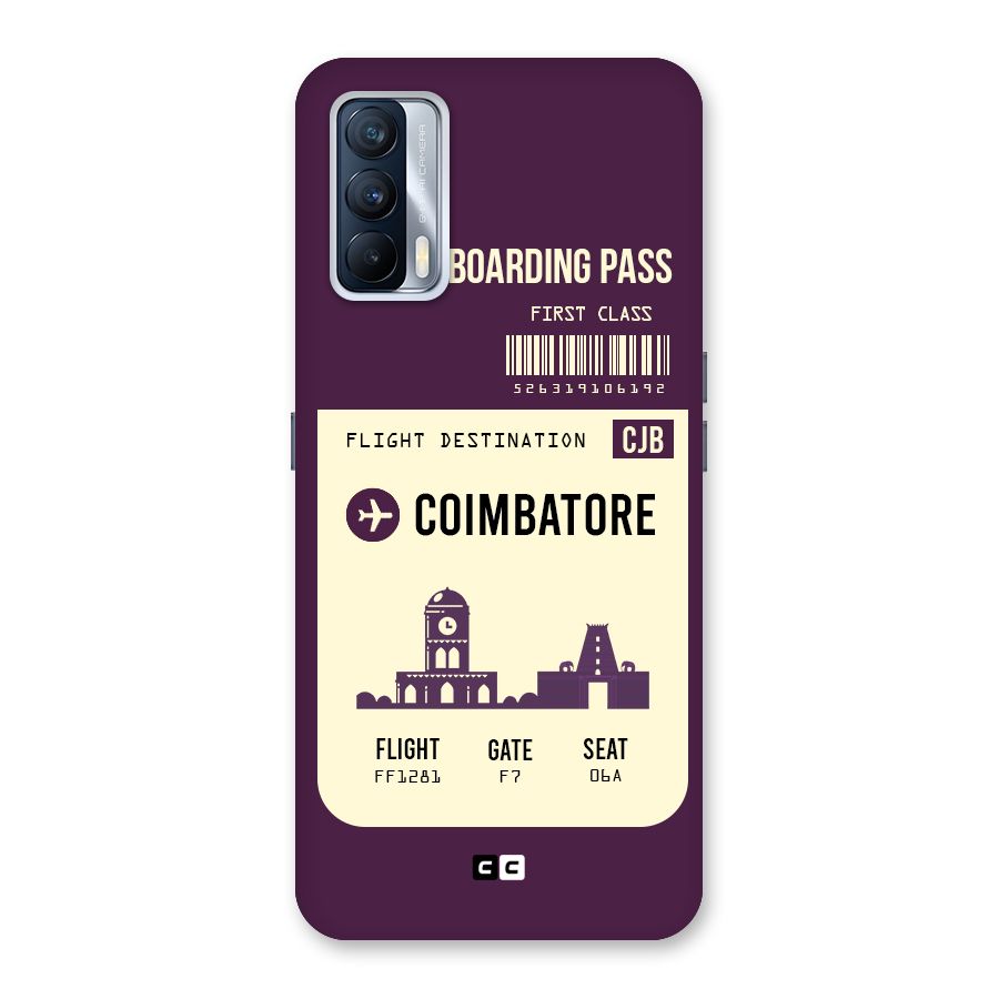 Coimbatore Boarding Pass Back Case for Realme X7