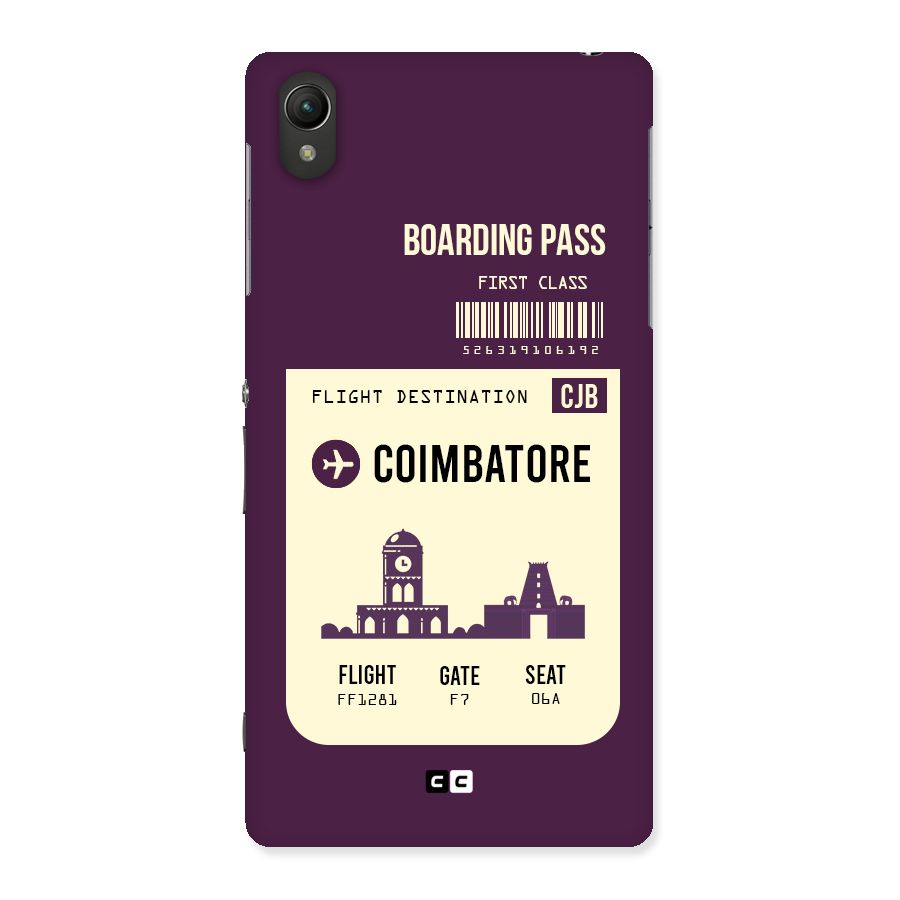 Coimbatore Boarding Pass Back Case for Sony Xperia Z2
