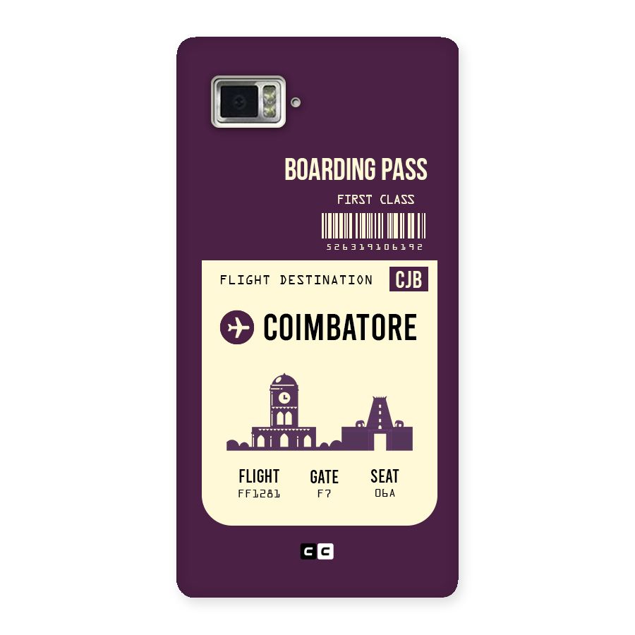 Coimbatore Boarding Pass Back Case for Vibe Z2 Pro K920
