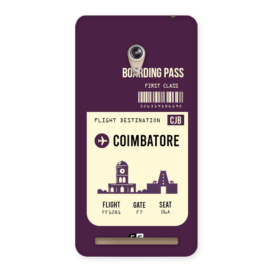 Coimbatore Boarding Pass Back Case for Zenfone 6