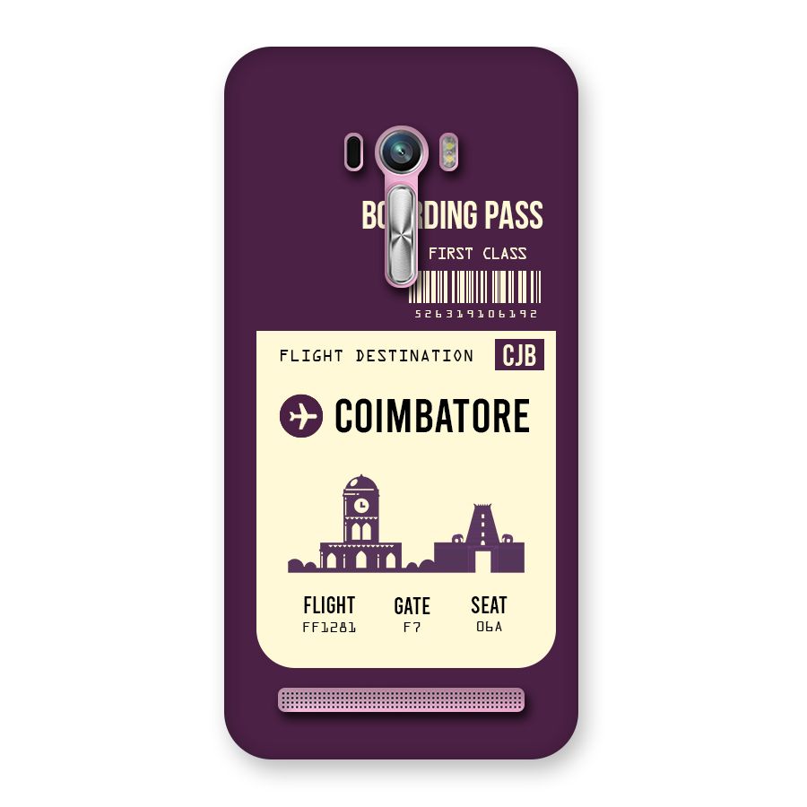 Coimbatore Boarding Pass Back Case for Zenfone Selfie
