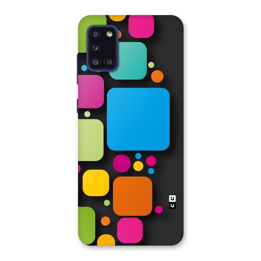 Color Boxes Abstract Back Case for Galaxy A31
