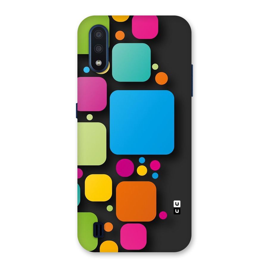 Color Boxes Abstract Back Case for Galaxy M01