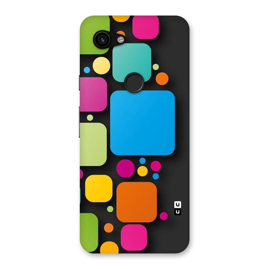 Color Boxes Abstract Back Case for Google Pixel 3a