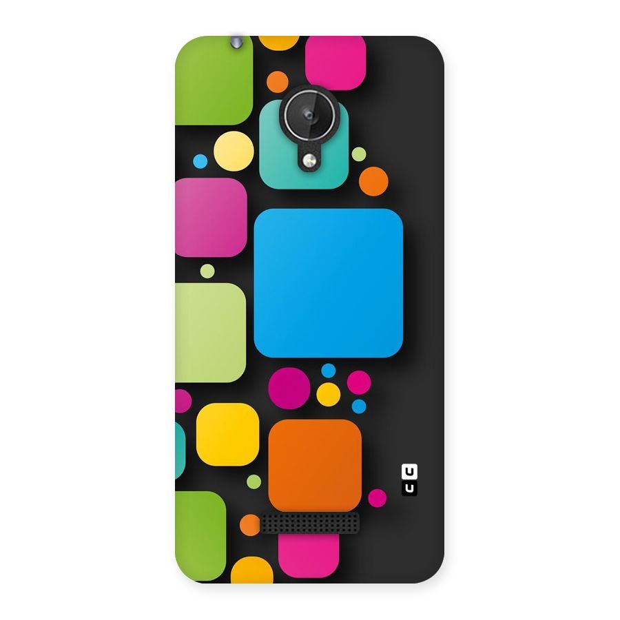 Color Boxes Abstract Back Case for Micromax Canvas Spark Q380