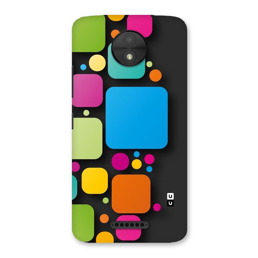 Color Boxes Abstract Back Case for Moto C