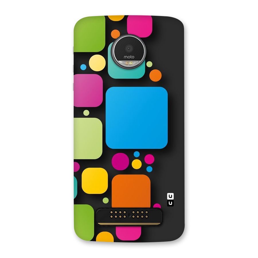 Color Boxes Abstract Back Case for Moto Z Play
