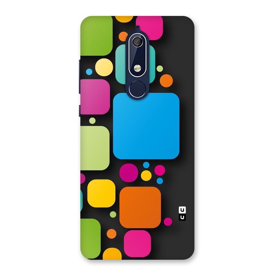 Color Boxes Abstract Back Case for Nokia 5.1