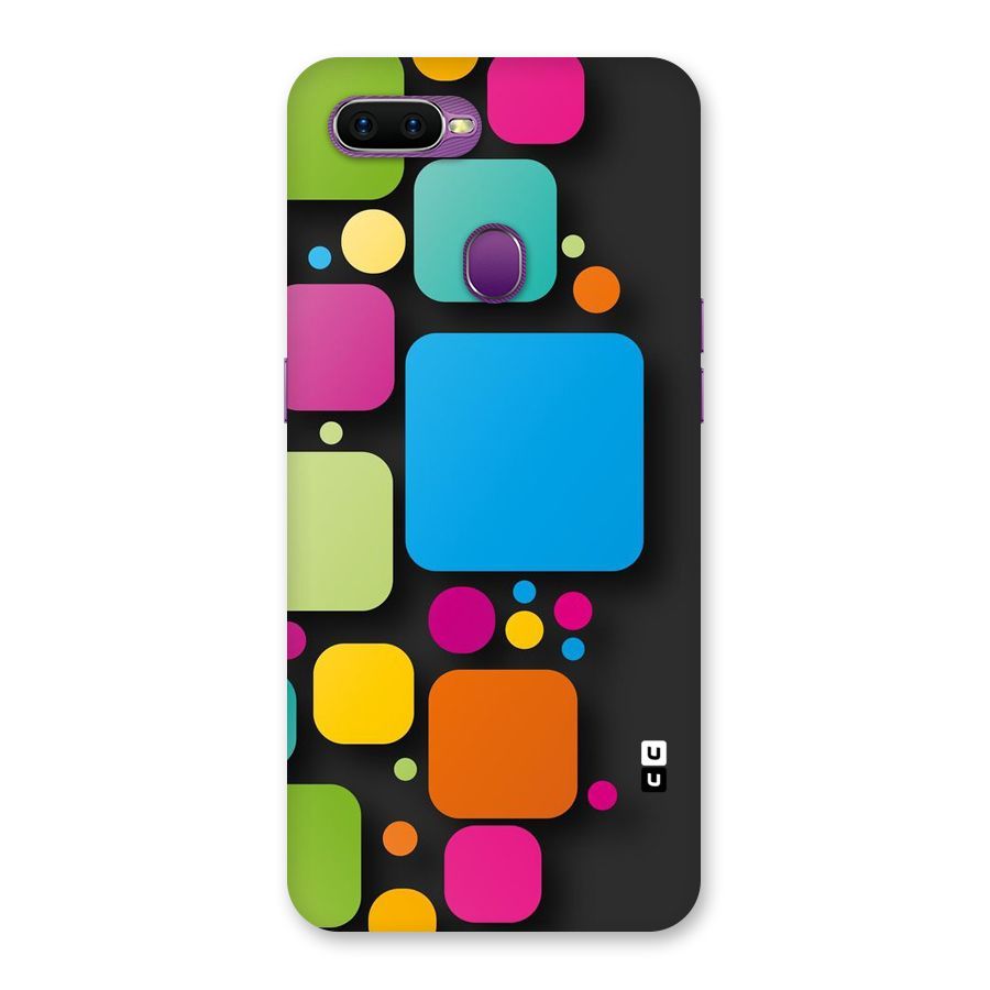 Color Boxes Abstract Back Case for Oppo F9