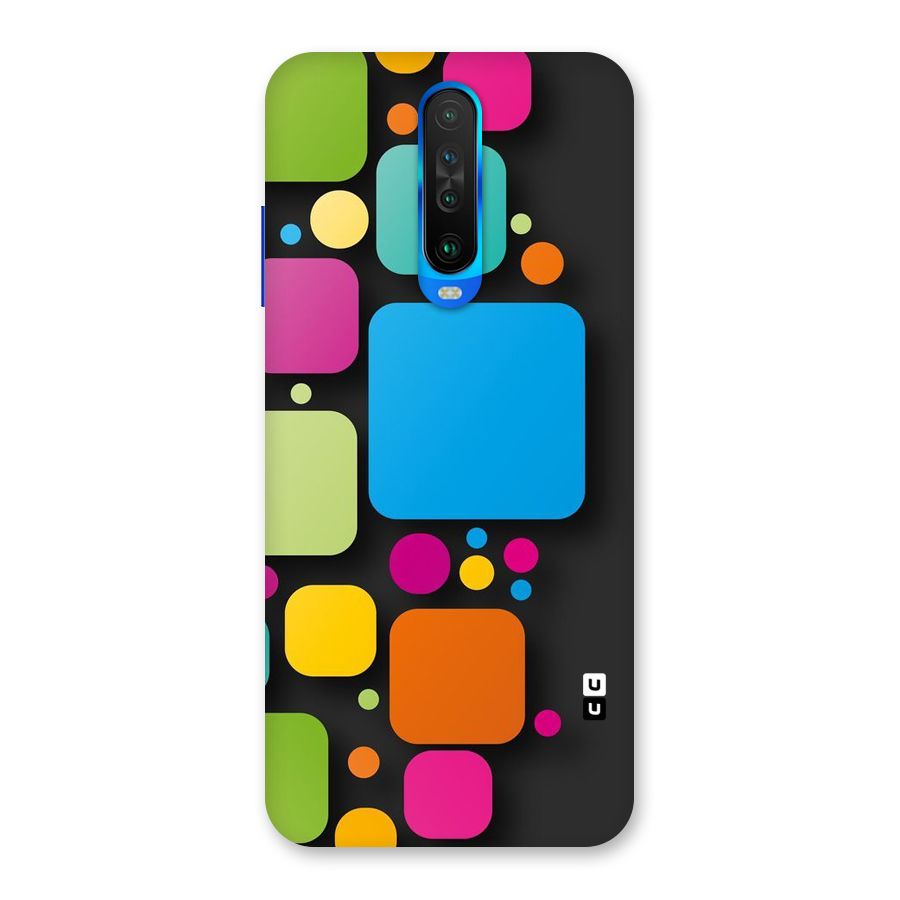 Color Boxes Abstract Back Case for Poco X2