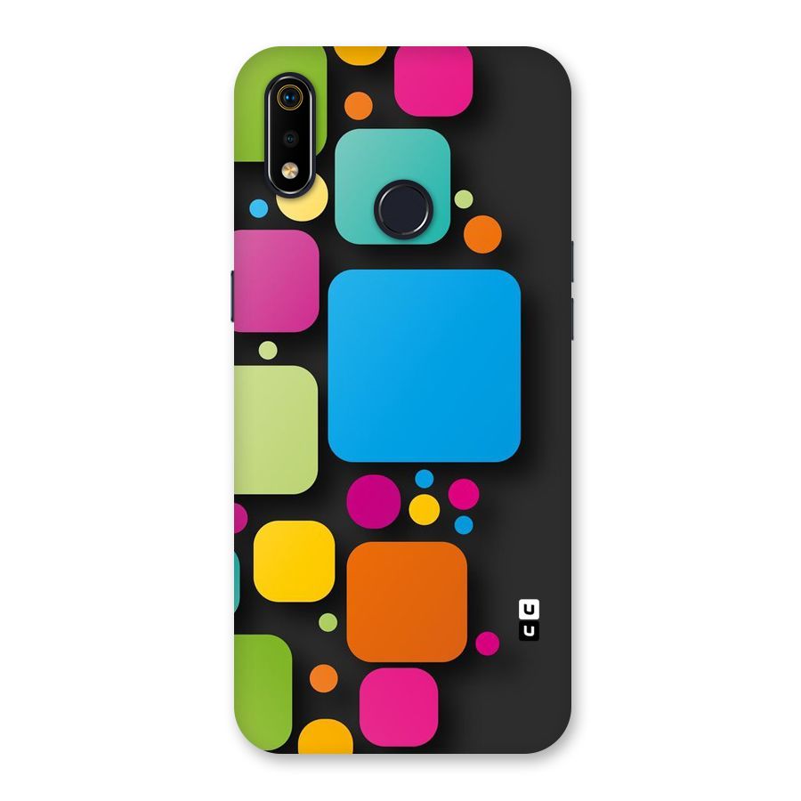 Color Boxes Abstract Back Case for Realme 3i