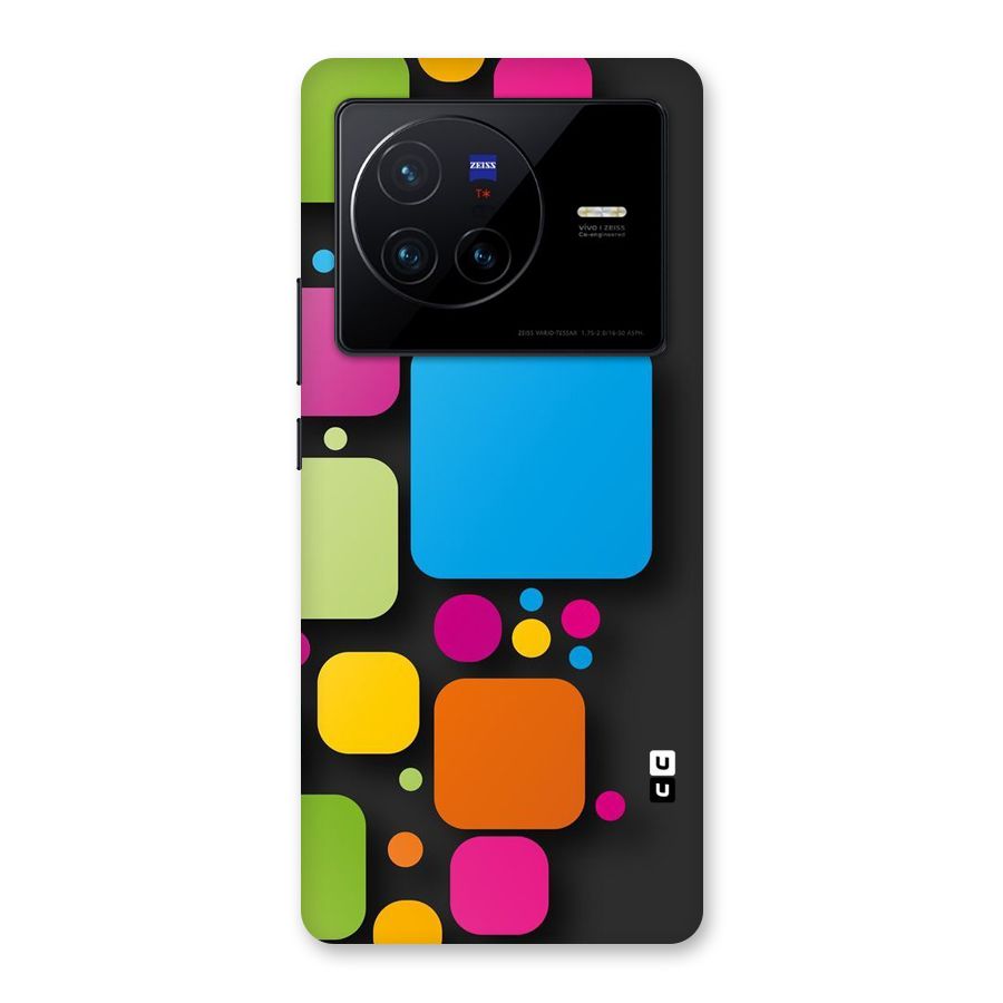 Color Boxes Abstract Back Case for Vivo X80