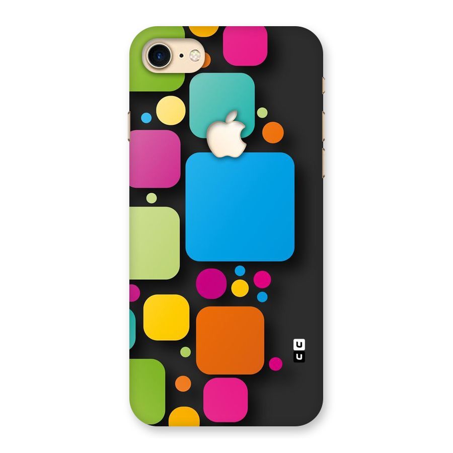 Color Boxes Abstract Back Case for iPhone 7 Apple Cut