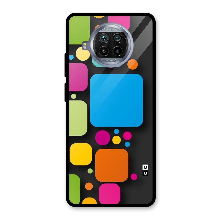 Color Boxes Abstract Glass Back Case for Mi 10i